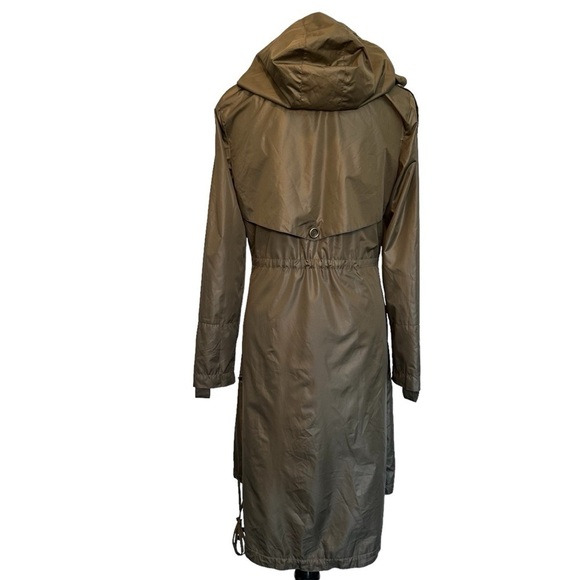 Morphine Generation olive green long windbreaker hooded jacket - Picture 2 of 13